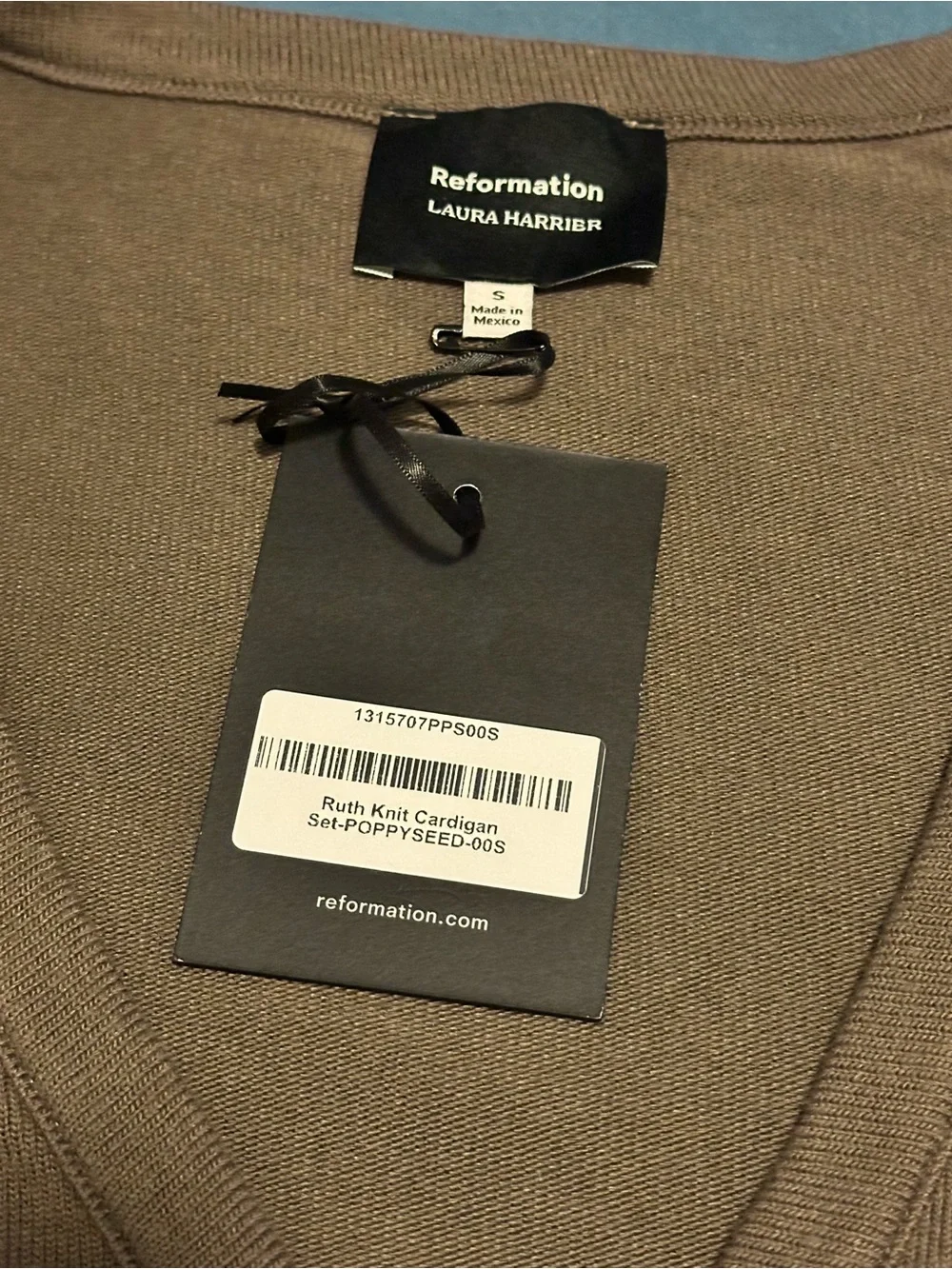 Reformation Ruth Knit Cardigan Set Size Small NWT